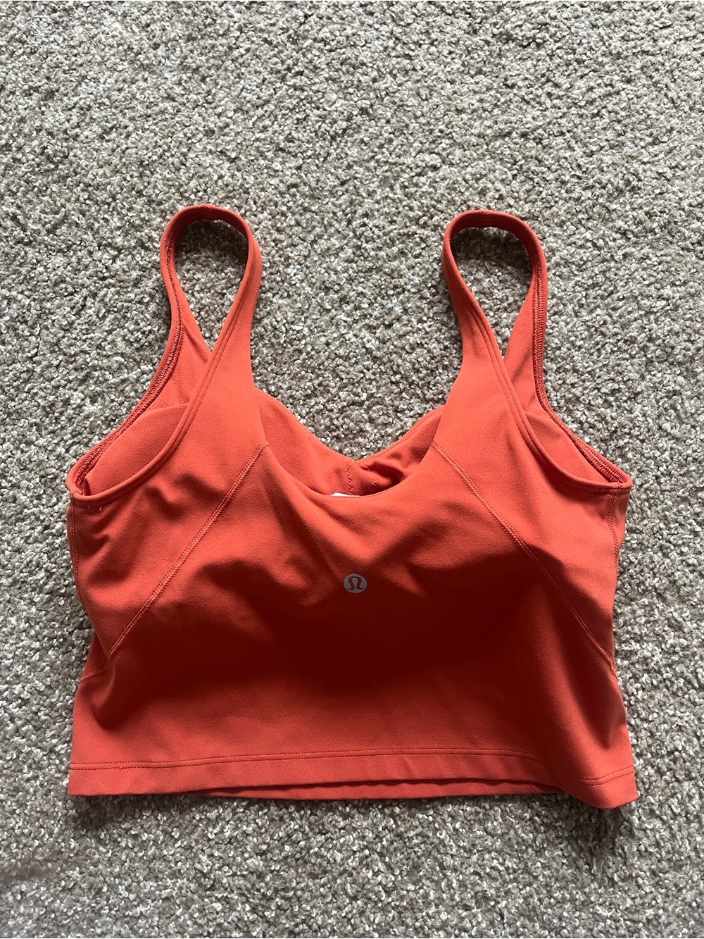 NWOT Lululemon Coral Cropped Tank - Size 8